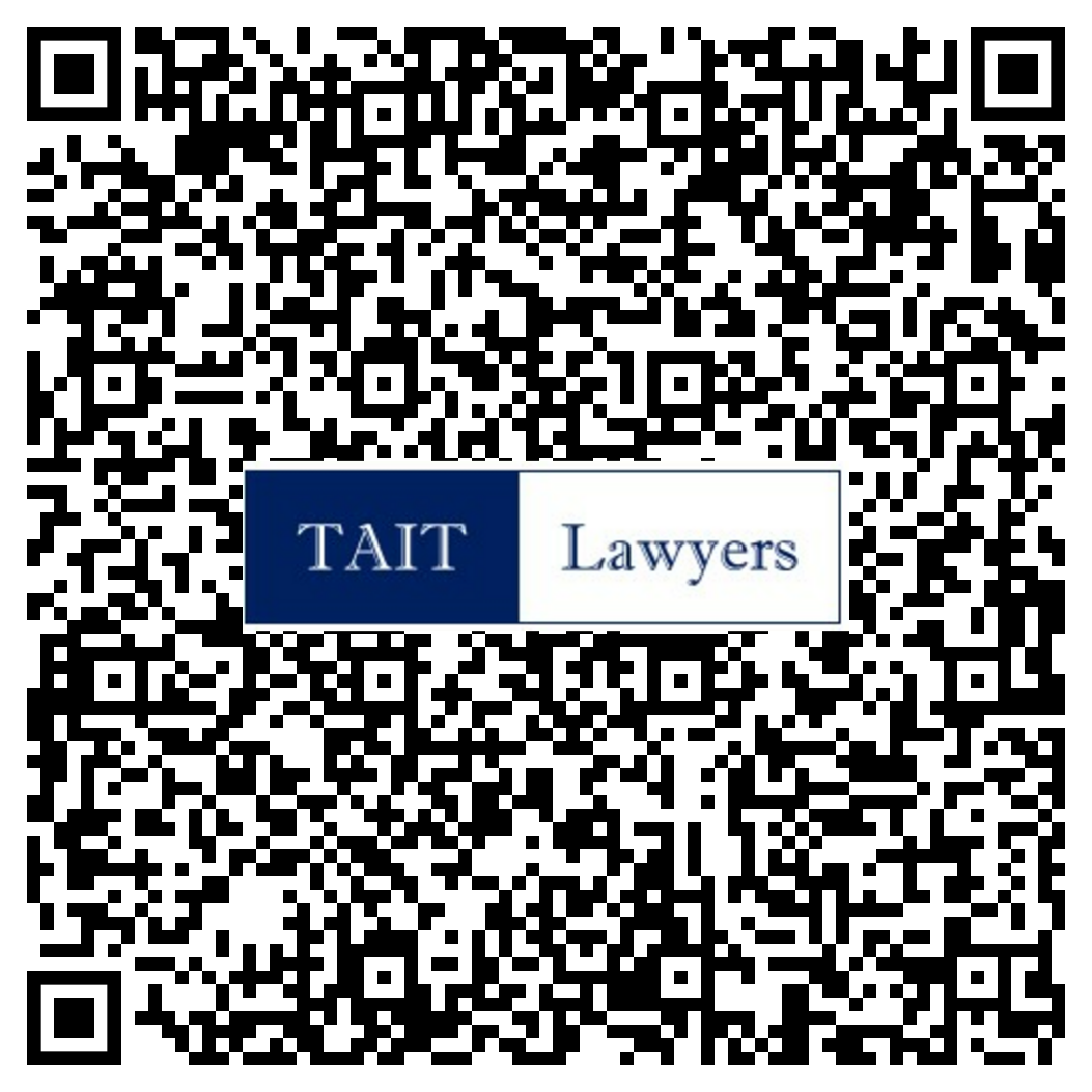QR code to save TAIT Lawyers contact details to your phone
